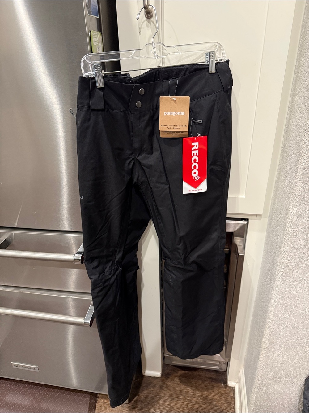 Patagonia Black Women’s Ski Pants with RECCO Tag